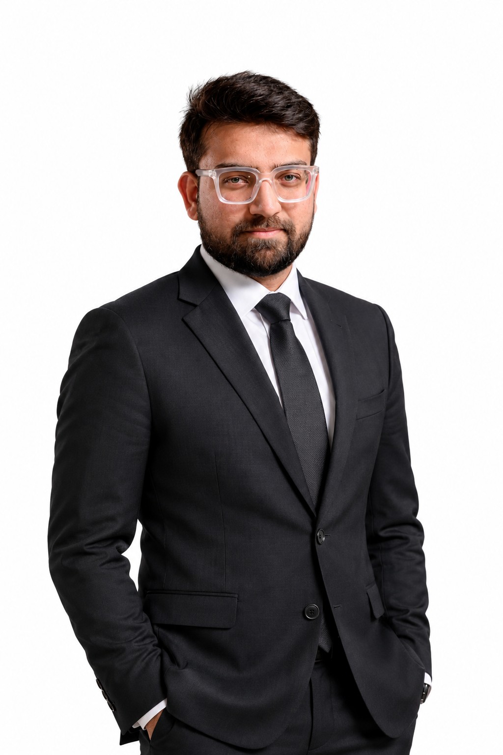 Najam Zaidi, founder of Five Shades Productions, in a studio portrait